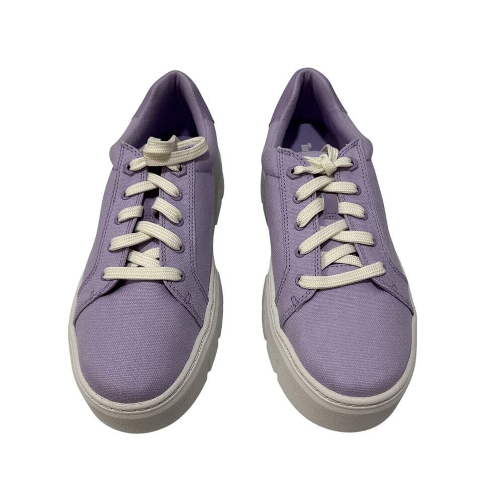 Timberland Women's Laurel Court Low Lace Purple Canvas Sneaker A64GC - Size: 8